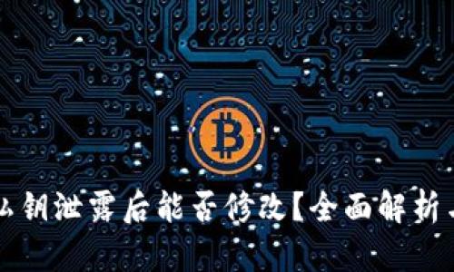 tpwallet私钥泄露后能否修改？全面解析与安全对策