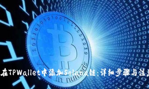  如何在TPWallet中添加Solana链：详细步骤与注意事项