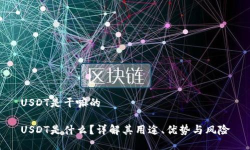 USDT是干嘛的

USDT是什么？详解其用途、优势与风险