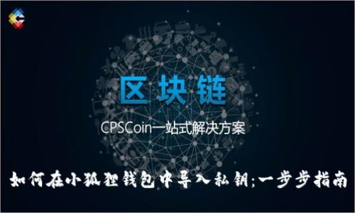 如何在小狐狸钱包中导入私钥：一步步指南